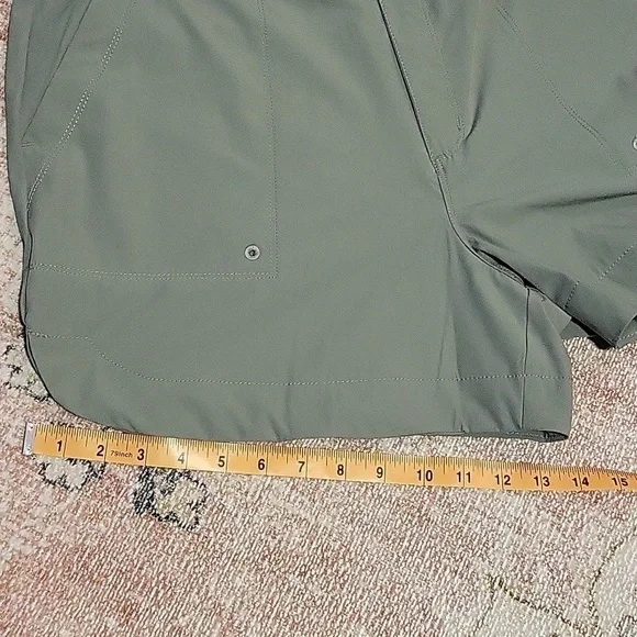 The American Outdoors for Women Green Elastic Waist SPF 30 Shorts Hiking Size XL - Picture 13 of 13